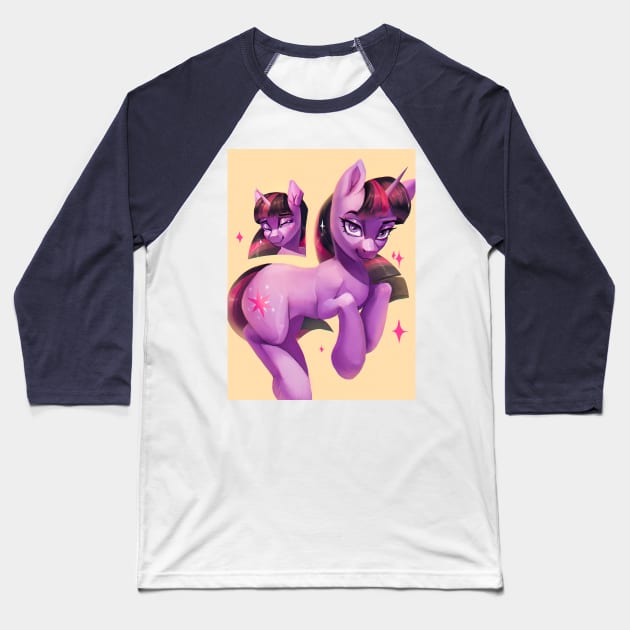 twilight sparkle Baseball T-Shirt by AnnnaM